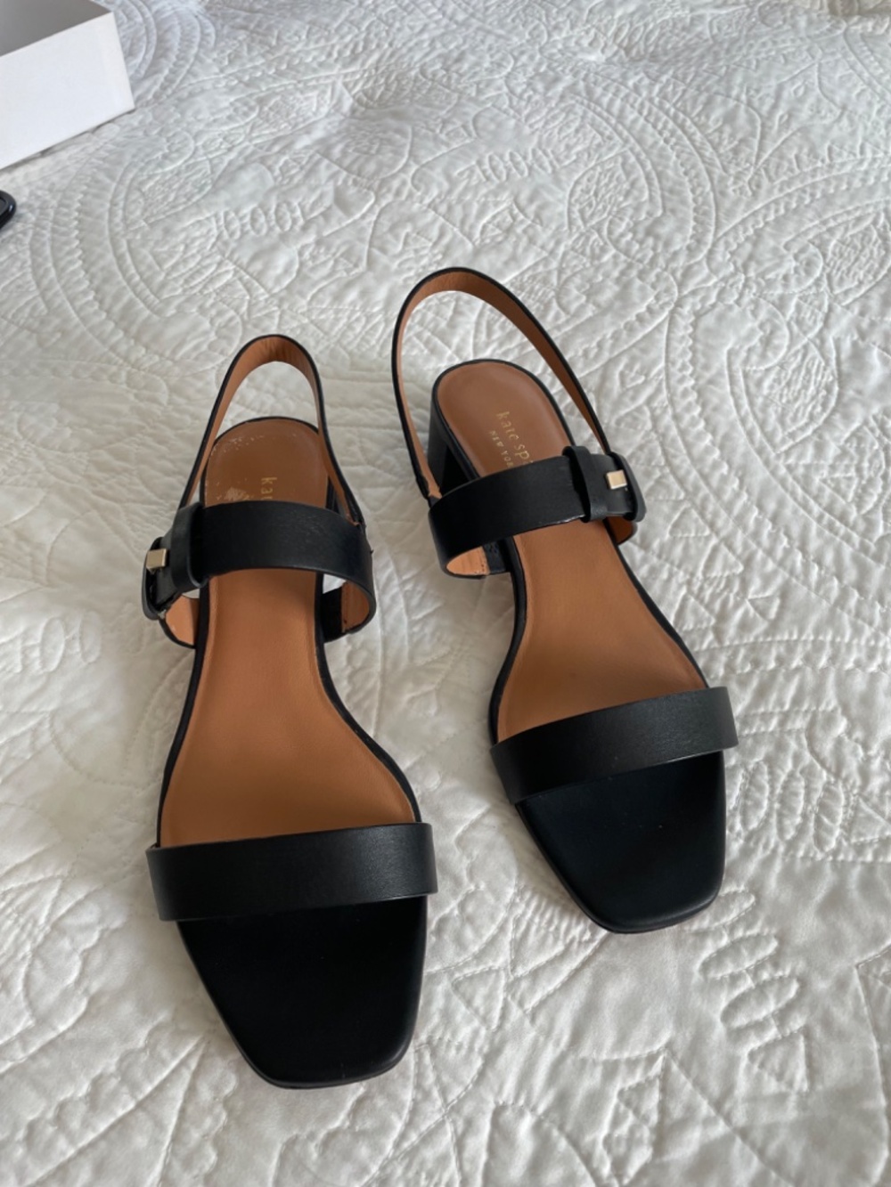 Kate Spade Black Sandals, Size 9 - Picture 2 of 3